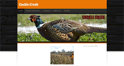 Desktop Screenshot of cacklecreek.net
